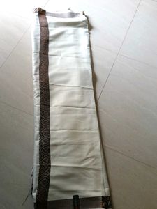 white and brown border stoles