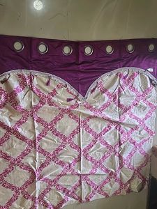 Elegant Purple &amp; Cream Curtains