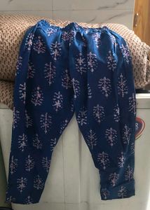 Elegant Blue Block Print Kurta Set