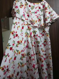 White Floral Maxi Dress