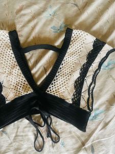 Savana Crochet Knit Cropped Top