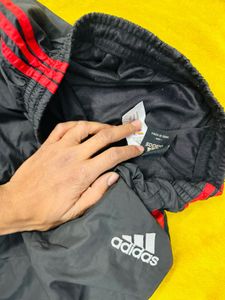 Adidas Track Pants - Red Stripes