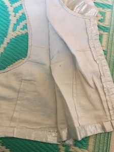 Elegant Silver Blouse