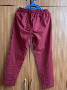 Women Mid-Rise Cotton Trouser
