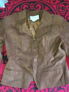 34.Brown Suede Blazer
