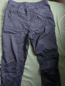 Men Black parachute pants high quality cotton M