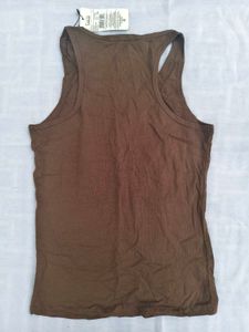 Brown Shein Racerback Tank Top