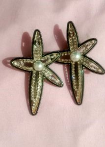 Starfish Rhinestone Earrings