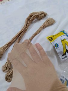 European Beige Knee-High Stockings (2pair)
