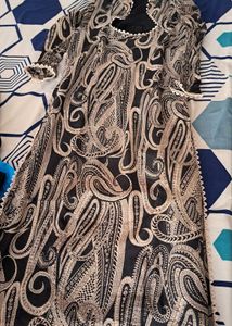 Stylish Black Paisley Kurta