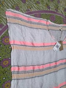 Striped V-Neck Casual Top