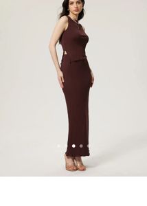 Ribbed Knit Tank &amp; Maxi Skirt Set