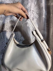 Cream Hobo Shoulder Bag