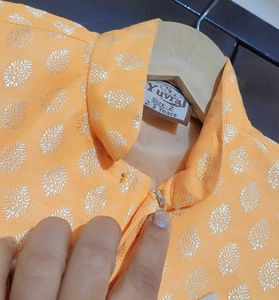 Light Orange Indo Wester Sherwani 2-3 Year Boy