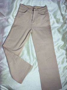 Women’s beige/tan straight-fit jeans
