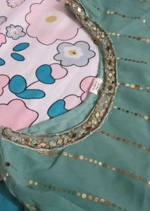 Embellished Teal Ethnic gown