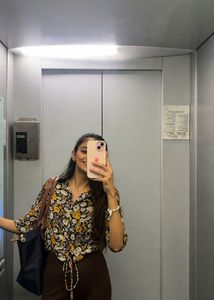 Floral Print Crop Top