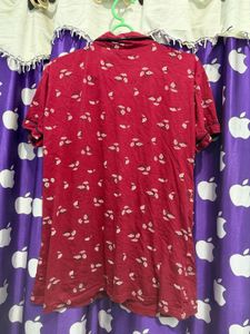 Pure cotton Red Floral Pajama Set