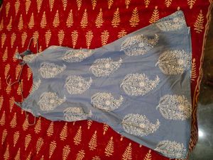 Blue Paisley Print Kurta