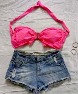 Hot Pink Bikini Top