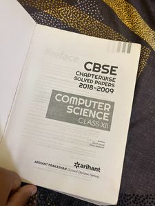 Arihant Computer Science chapterwise Class 12