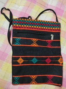 Almost New|Preloved|Gifted Assamese Sling Bag For Mobile, Purse, Specs|
