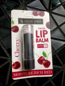Good Vibes Peach and Cherry Lip Balm SPF15