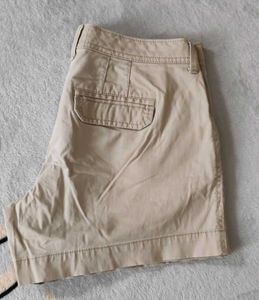 Beige Cotton Shorts