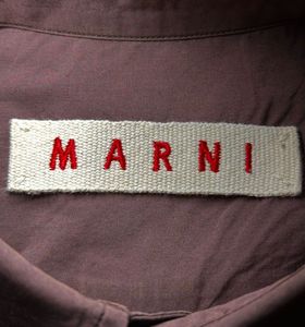 MARNI Men's Brown Cotton Shirt