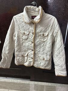 Cream Quilted Jacket