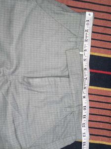 Stylish Grey Textured Trousers