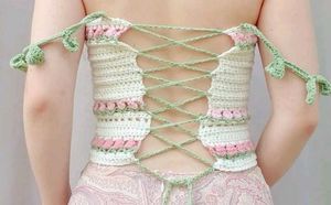 Crochet Tulip Top with halter back