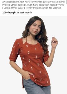 Stylish Printed Ethnic Short Kurti
