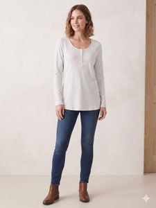 Comfortable Grey Long Sleeve Top