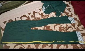 Green Embroidered Kurta Set