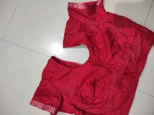Red Sari Blouse