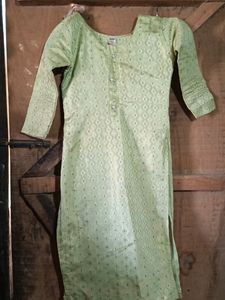 AAthnik Kurta  Colour Is Parrot Green Such Nice K