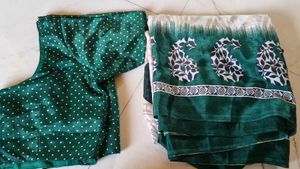 Elegant Paisley Print Saree