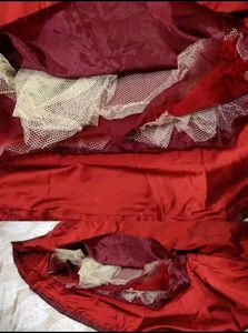 DEEP WINE THREE PIECE HEAVY GOWN