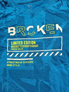 Yellow and blue Graphic T-Shirts set of 2