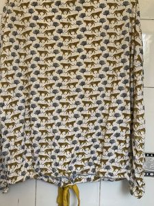 Leopard Print Long Sleeve Top