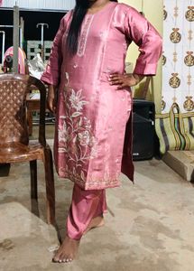Elegant Pink Ethnic Wear Set