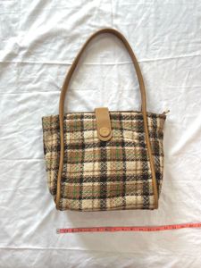 Tweed Plaid Handbag