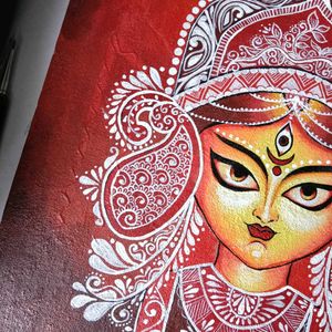 Handmade Goddess Durga Painting
