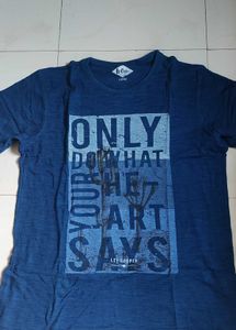 Lee Cooper Blue Graphic T-Shirt