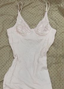 ⋆.˚coquette baby pink top .