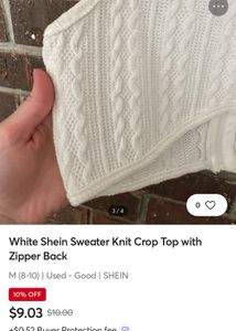 Chic White Knit Vest