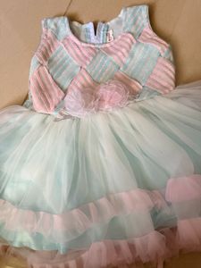 Baby Girls' Blue &amp; Pink Tulle Dress