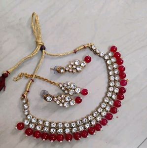 Elegant Beaded Necklace &amp; Earring Set