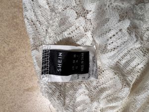 Shein Lace Bustier Top